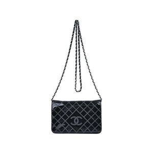 Zappos PreLoved Chanel Wallet on Chain Shoulder Bag Black